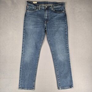 Levis 511 Premium Jeans Mens 34x30 Blue Slim Tapered Denim Medium Wash